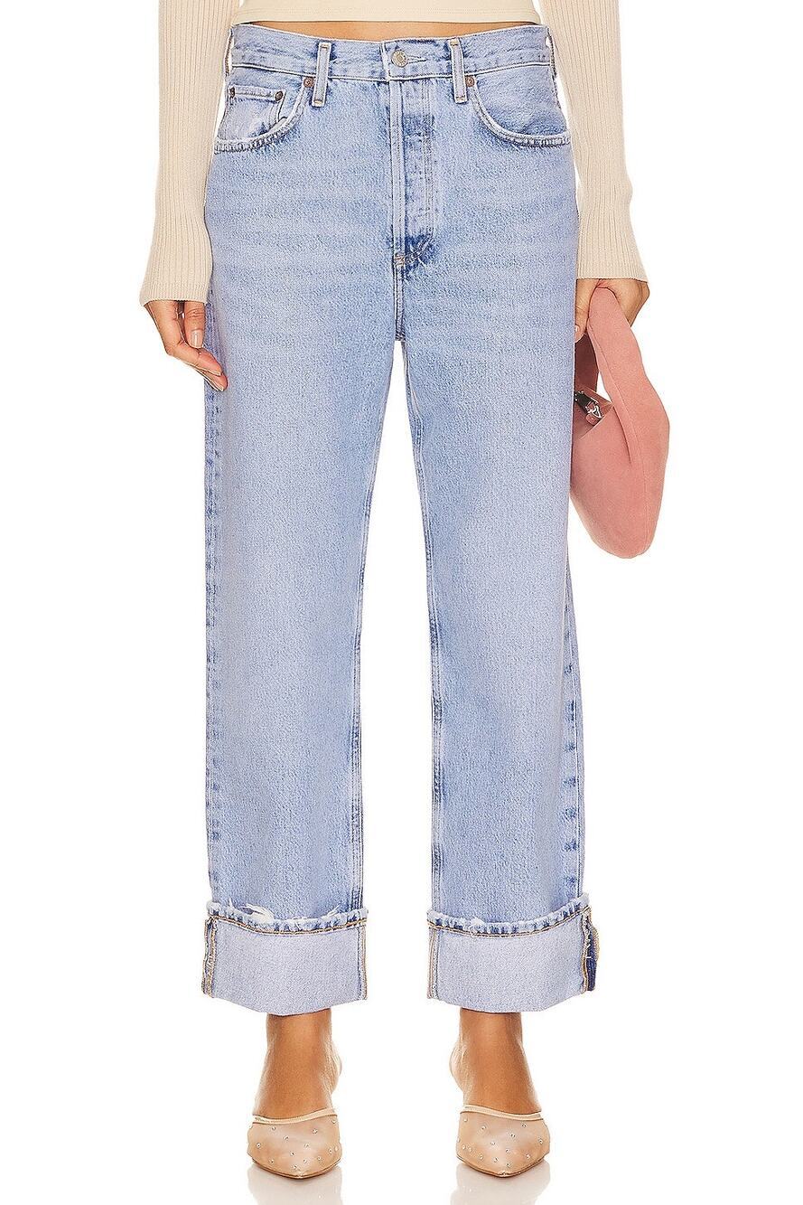 AGOLDE Fran Low Slung Easy Straight Jeans - Force Size 28 NWT D0065